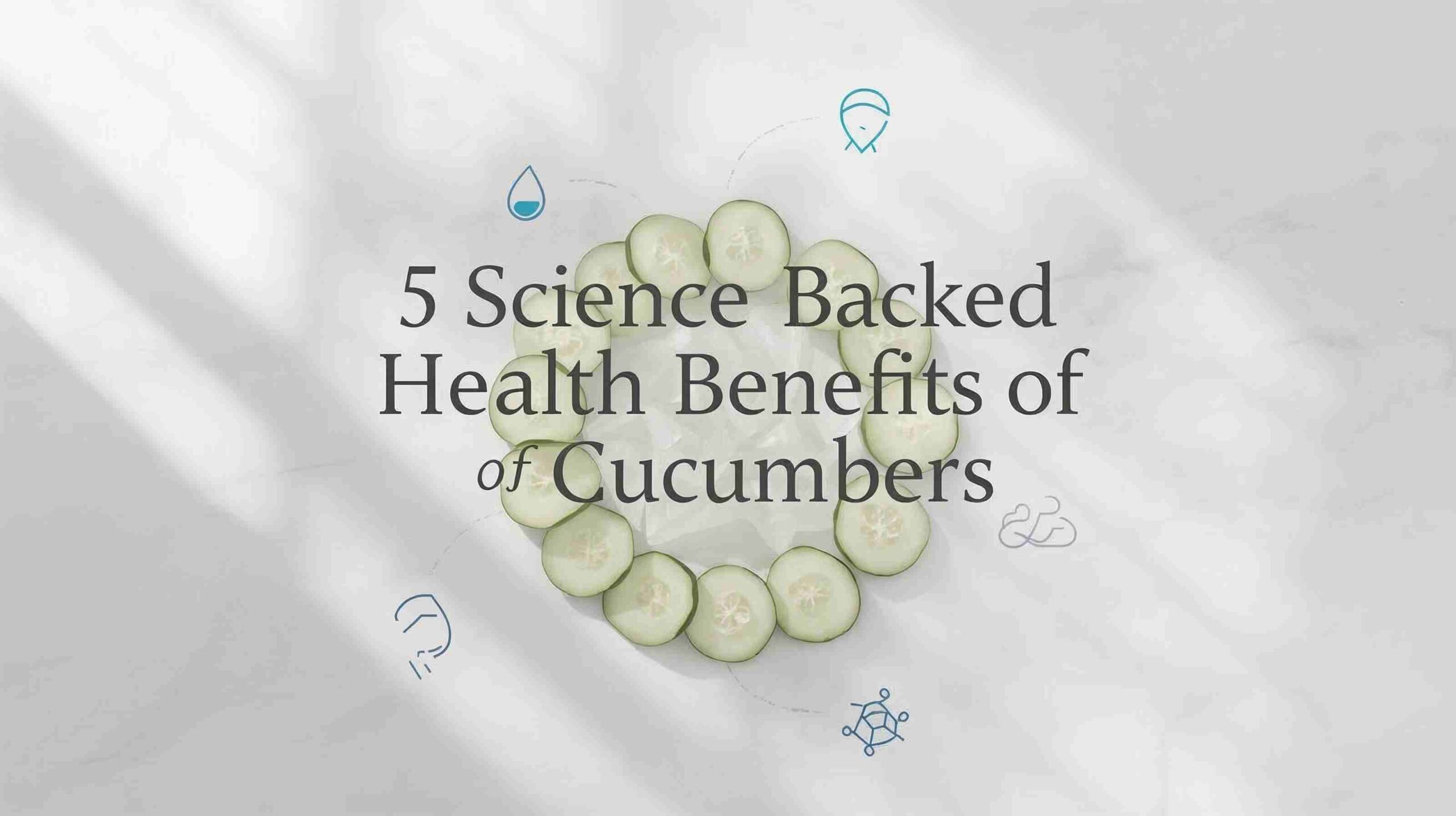 5 science-backed health benefits of cucumbers infographic